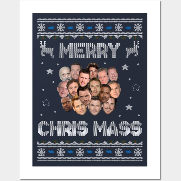 Merry Chris Mass Christmas Wall Art by StebopDesigns